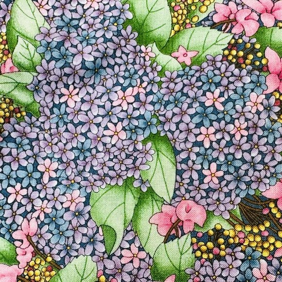 Vintage Debbie Mumm Floral Fabric for South Sea Imports Vintage - BTY - Picture 5 of 8